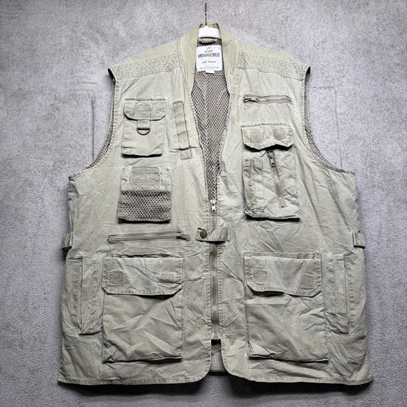 Rothco Other - Rothco Outback Safari Utility Vest Beige Cotton Mesh Pockets Men's Medium